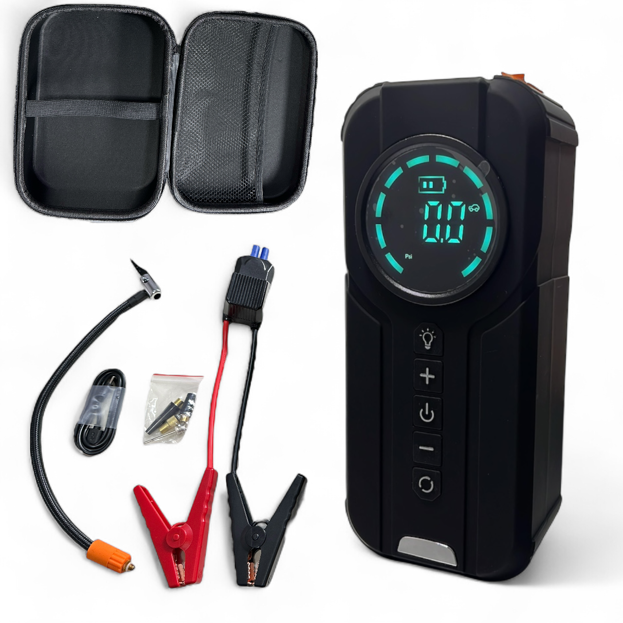 Jump Starter With Tyre Inflator Cordless