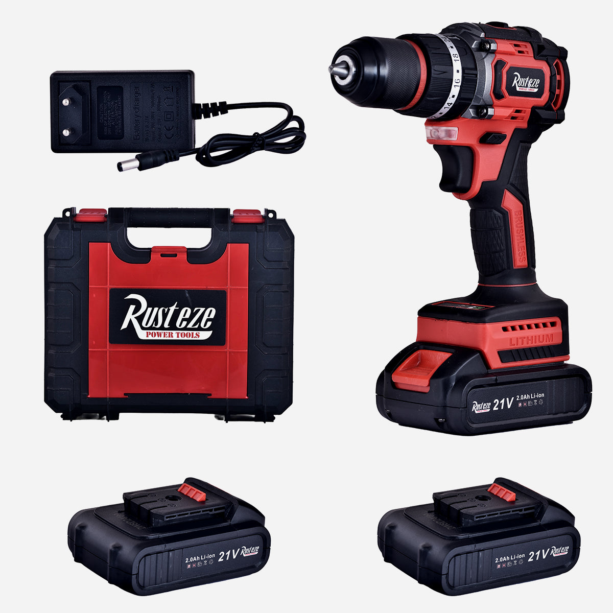 RZ-21V BRUSHLESS CORDLESS DRILL WITH IMPACT