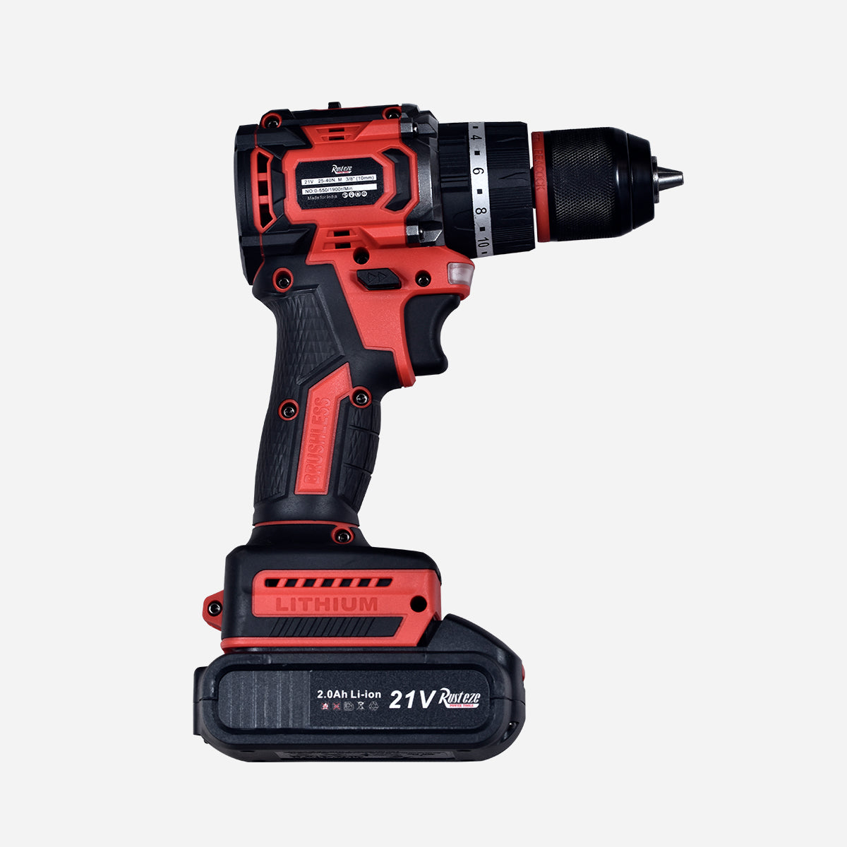 RZ-21V BRUSHLESS CORDLESS DRILL WITH IMPACT